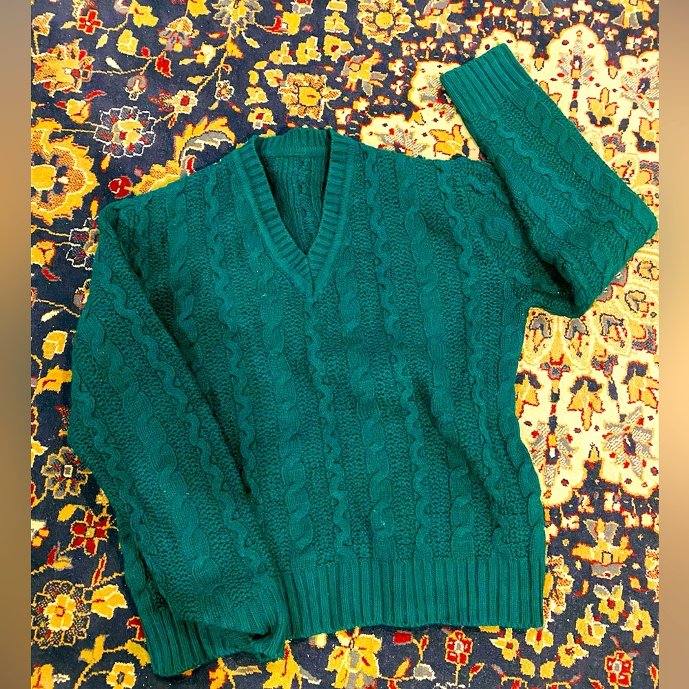 Emerald Green Sweater womens